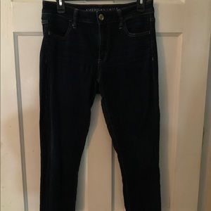 American Eagle Dark Wash Jeggings Size 8